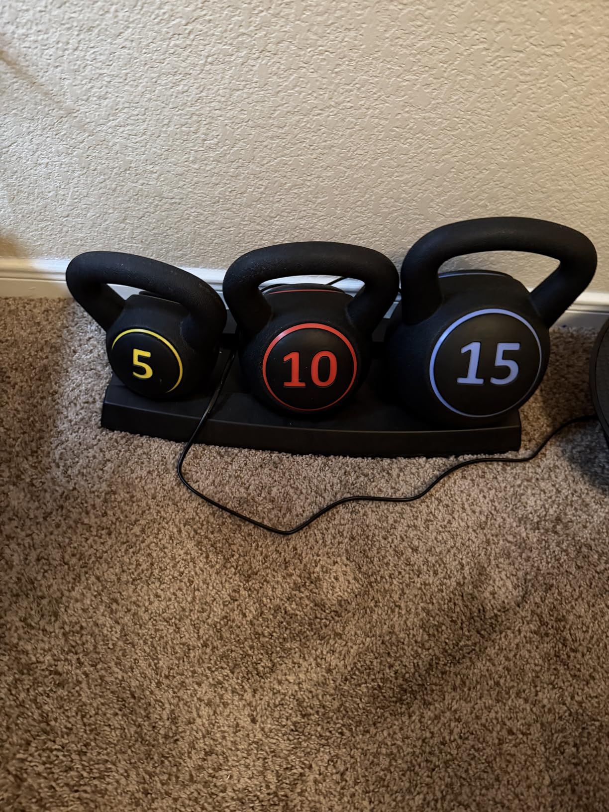 Best Choice Products 3-Piece Kettlebell Set with Storage Rack customer photo 1