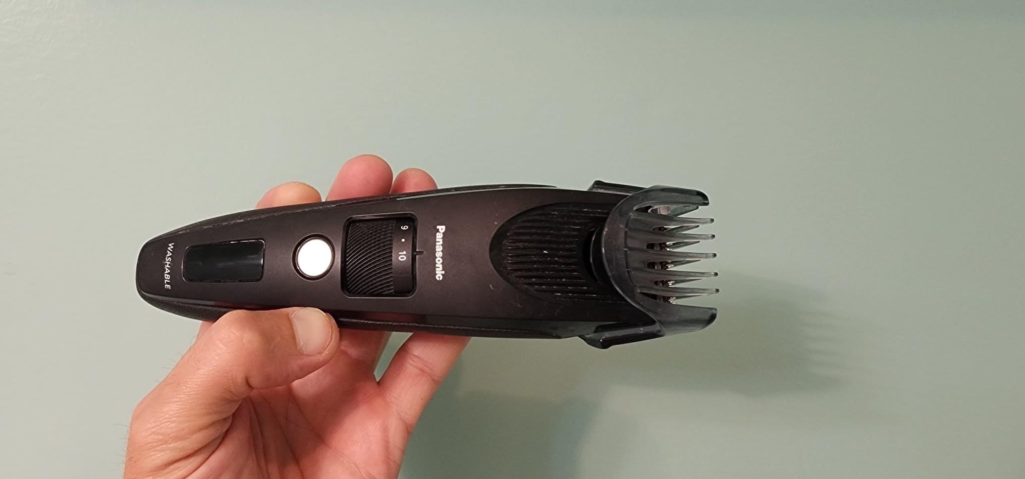 Panasonic Beard Trimmer for Men Cordless Precision Power, Hair Clipper with Comb Attachment and 19 Adjustable Settings, Washable, ER-SB40-K, 0.5-10mm lengths, 1 Pack customer photo 2