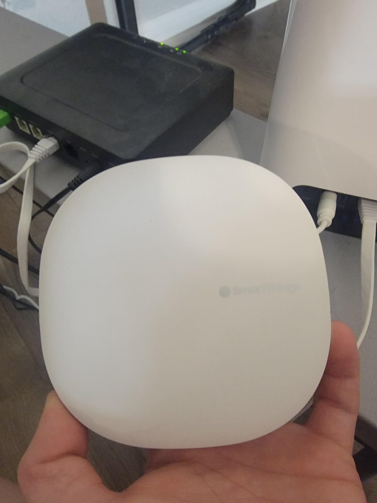 SmartThings Hub 3rd Generation Smart Home Automation Hub - Alexa Google Home Compatible - Zigbee, Z-Wave, Cloud to Cloud Protocols customer photo 1