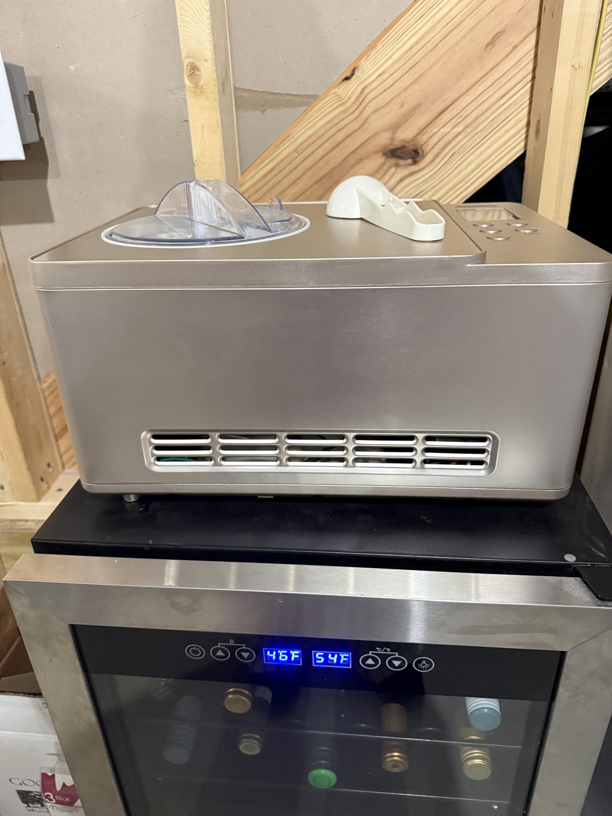 Whynter Ice Cream Maker Machine & Yogurt Automatic 2 Qt. with Built-In Compressor, LCD Digital Display & Timer, No Pre-Freezing, ICM-220SSY, Stainless Steel customer photo 2