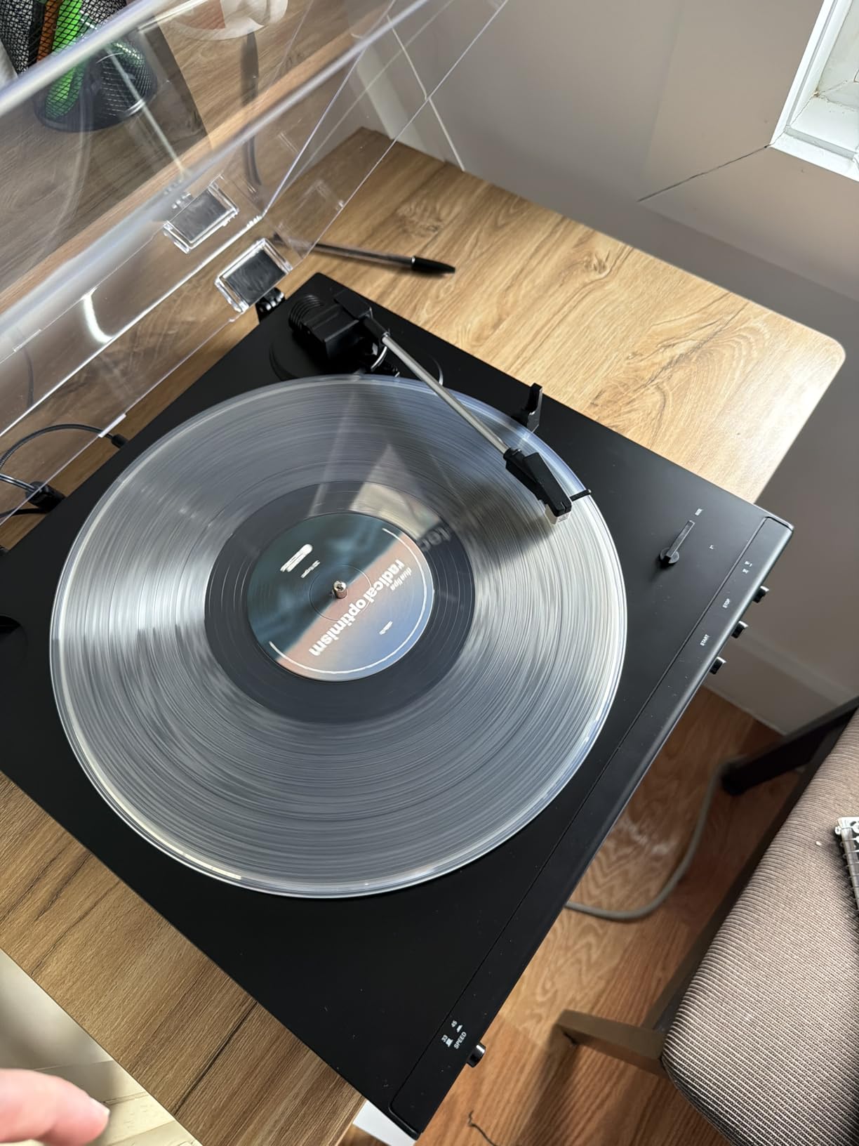 Audio-Technica AT-LP60X-BK Fully Automatic Belt-Drive Stereo Turntable, Black, Hi-Fi, 2 Speed, Dust Cover, Anti-Resonance, Die-Cast Aluminum Platter customer photo 2