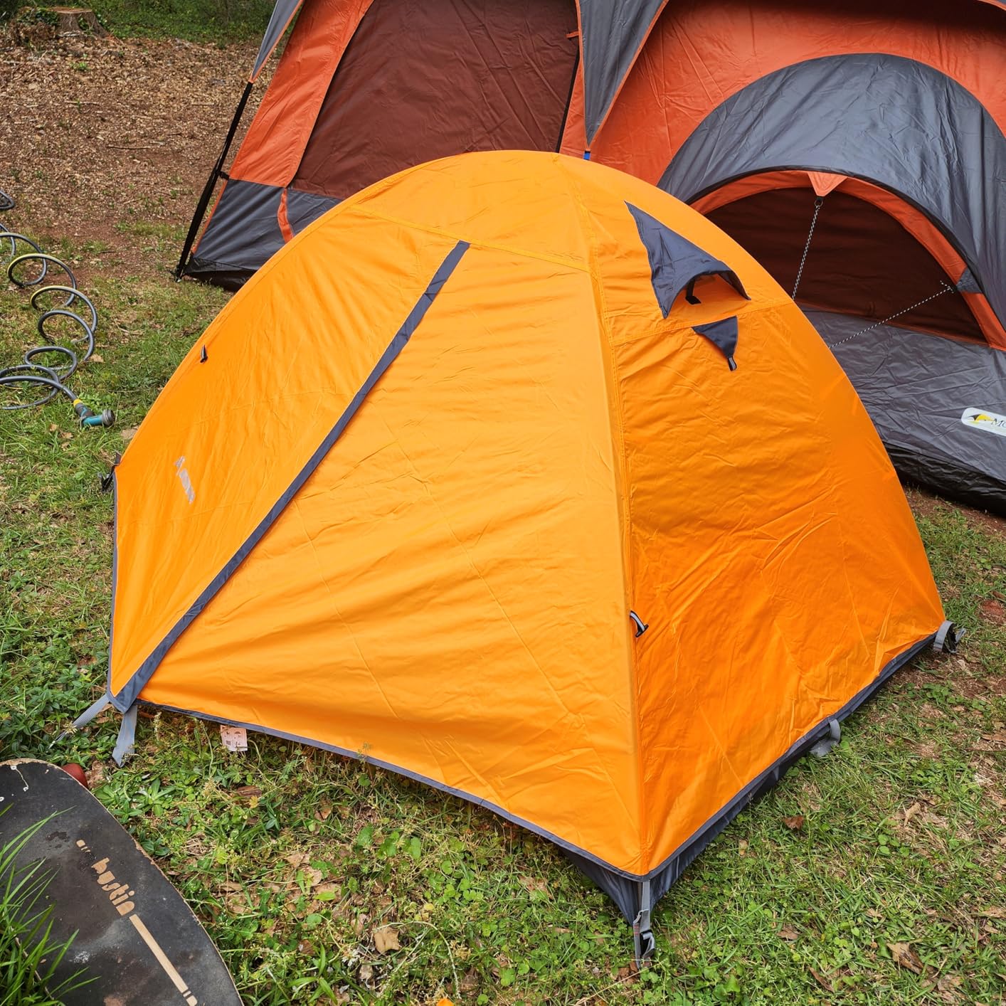 BISINNA 2/4 Person Camping Tent Lightweight Backpacking Tent Waterproof Windproof Two Doors Easy Setup Double Layer Outdoor Tents for Family Camping Hunting Hiking Mountaineering Travel customer photo 2