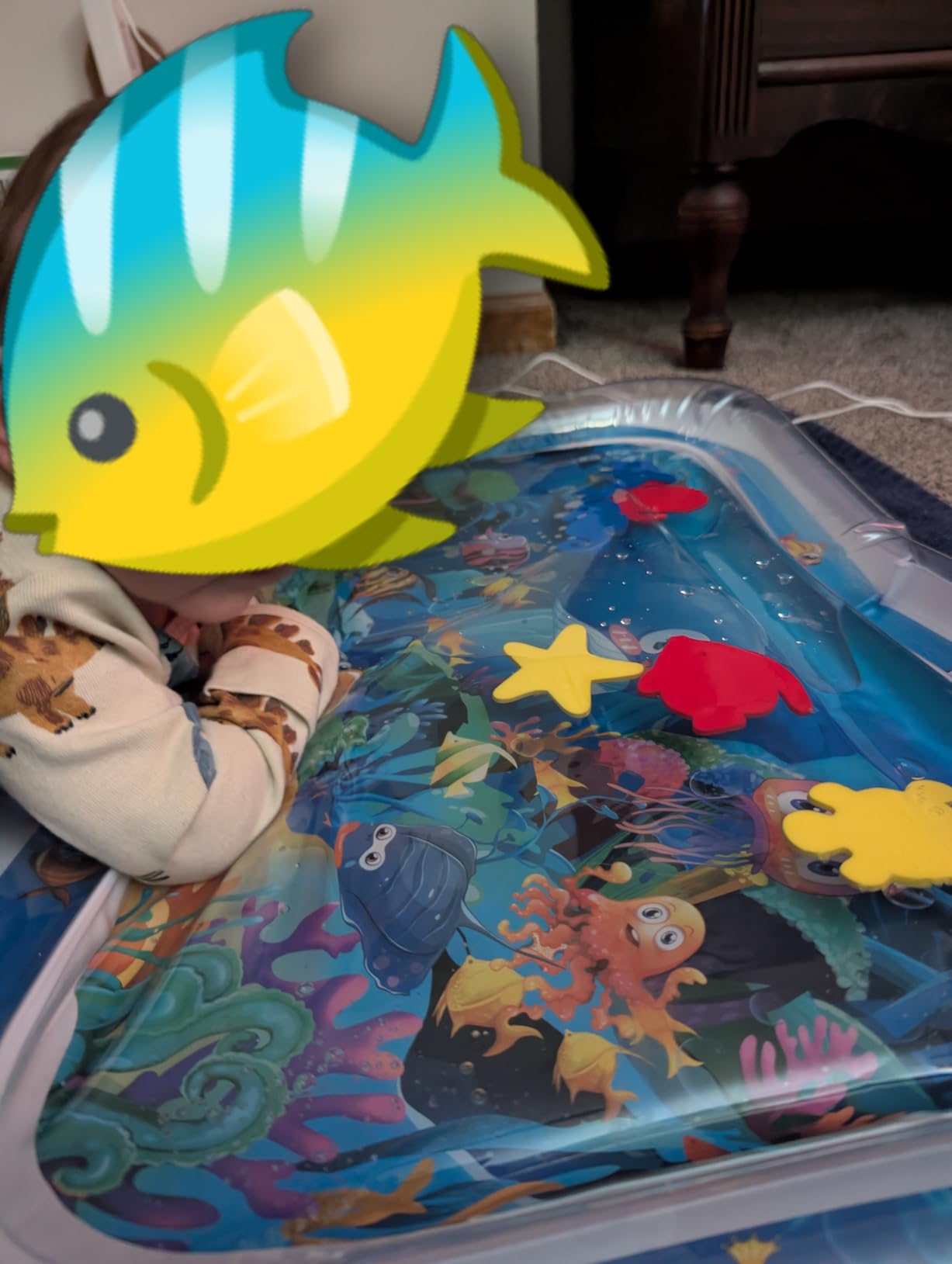 Infinno Inflatable Tummy Time Mat Premium Baby Water Play Mat for Infants and Toddlers customer photo 1