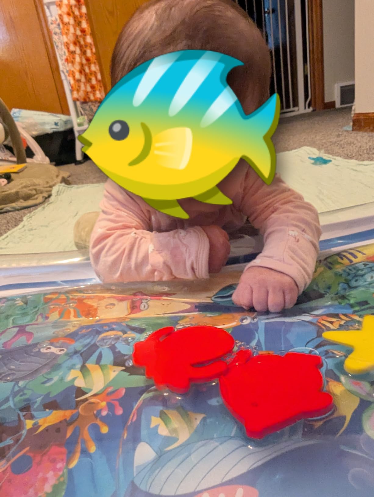 Infinno Inflatable Tummy Time Mat Premium Baby Water Play Mat for Infants and Toddlers customer photo 2