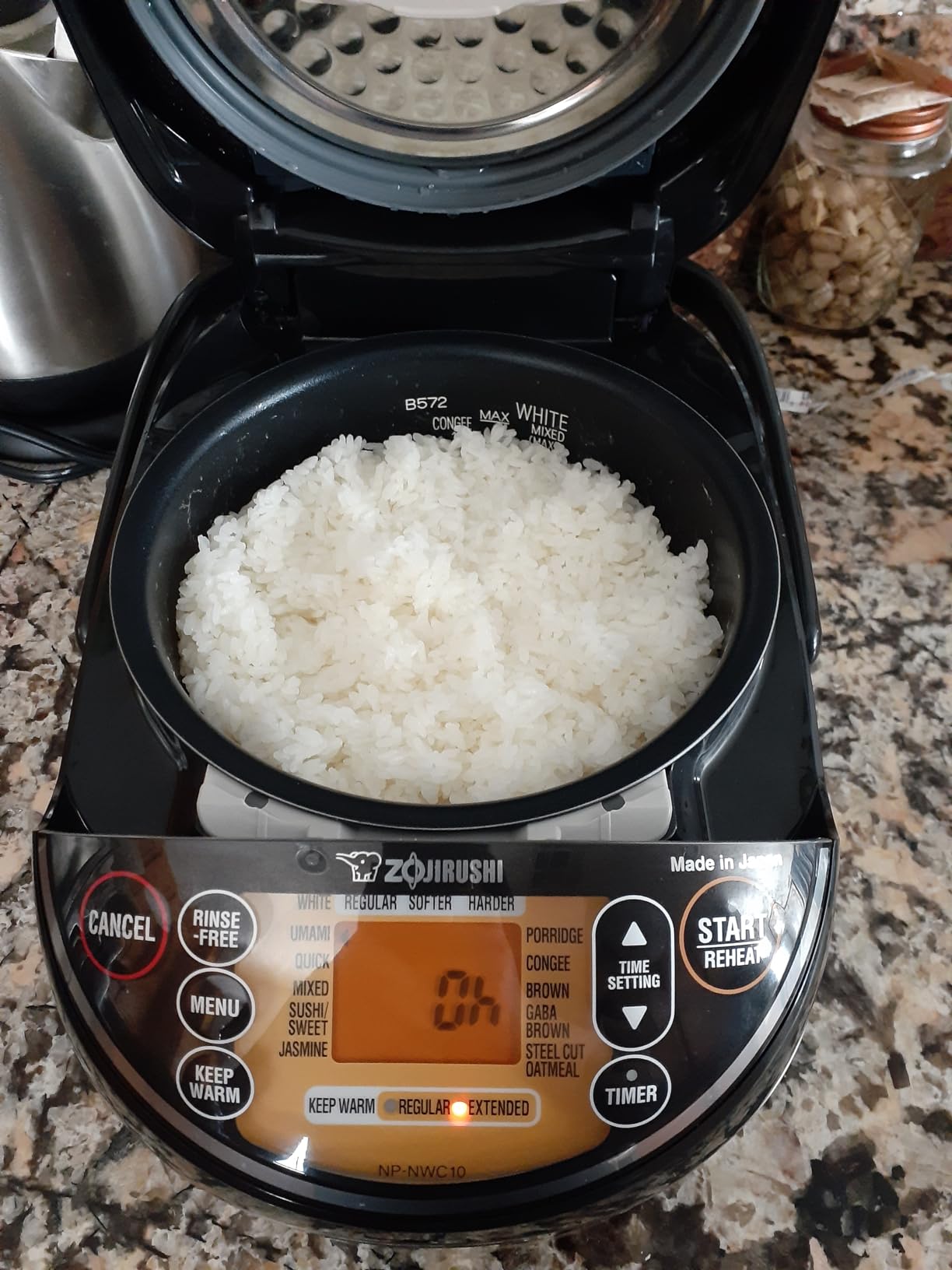 Zojirushi NP-NWC10XB 5.5-Cup Pressure Induction Heating Rice Cooker and Warmer (Stainless Black) customer photo 2