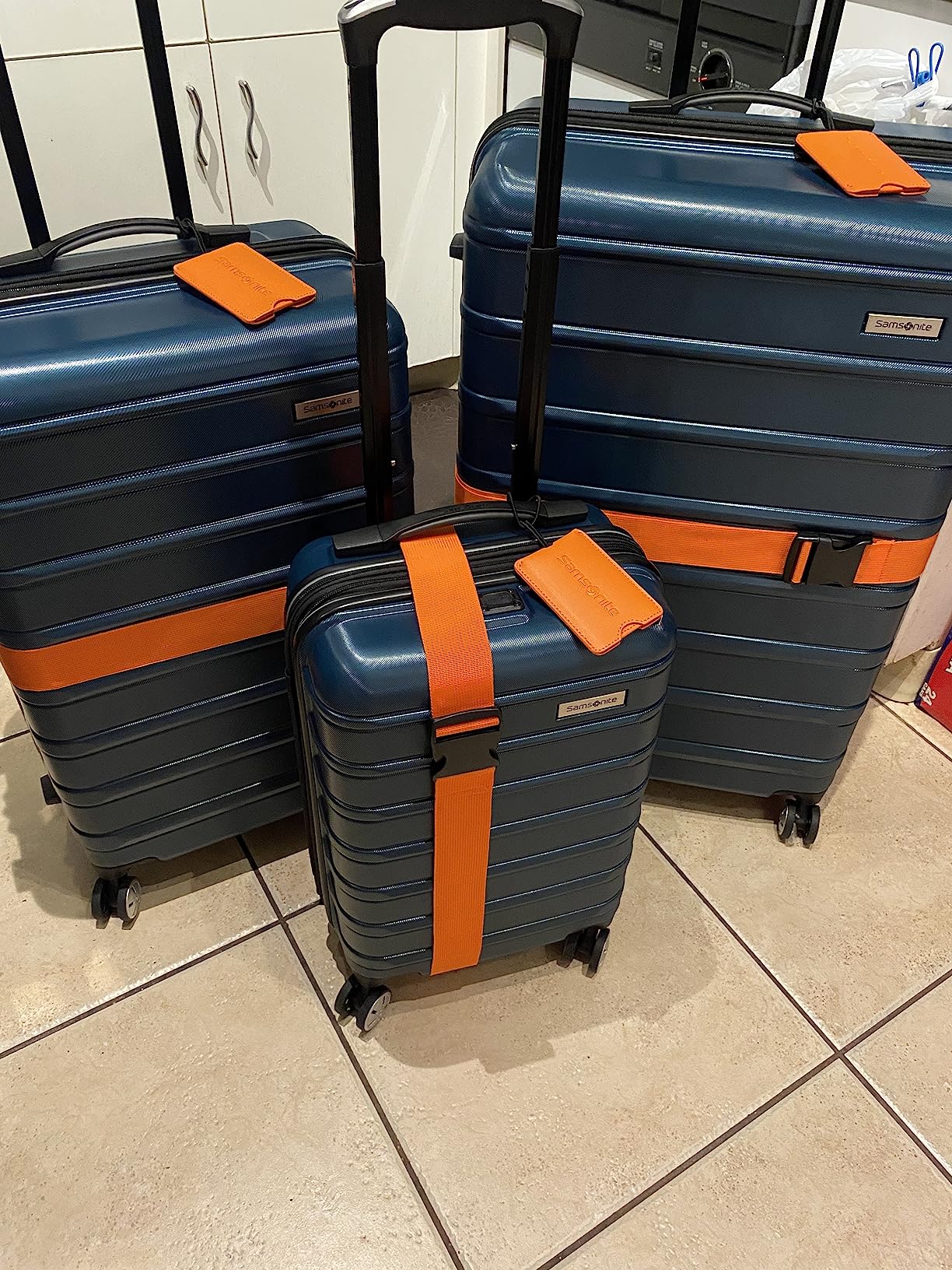 Samsonite Omni 2 Hardside 3 Piece Set - Includes Global Carry-On, Medium, & Large Checked Suitcases - 360 Dual Spinner Wheels - Integrated TSA Lock & Expansion - Amazon Exclusive - Nova Teal customer photo 2