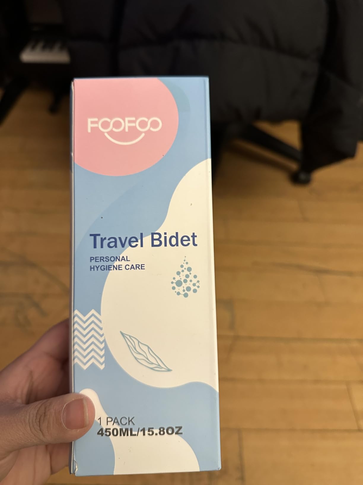 Portable Bidet Travel Large Capacity 450ml(15oz) Personal Toilet Handheld Blue customer photo 2