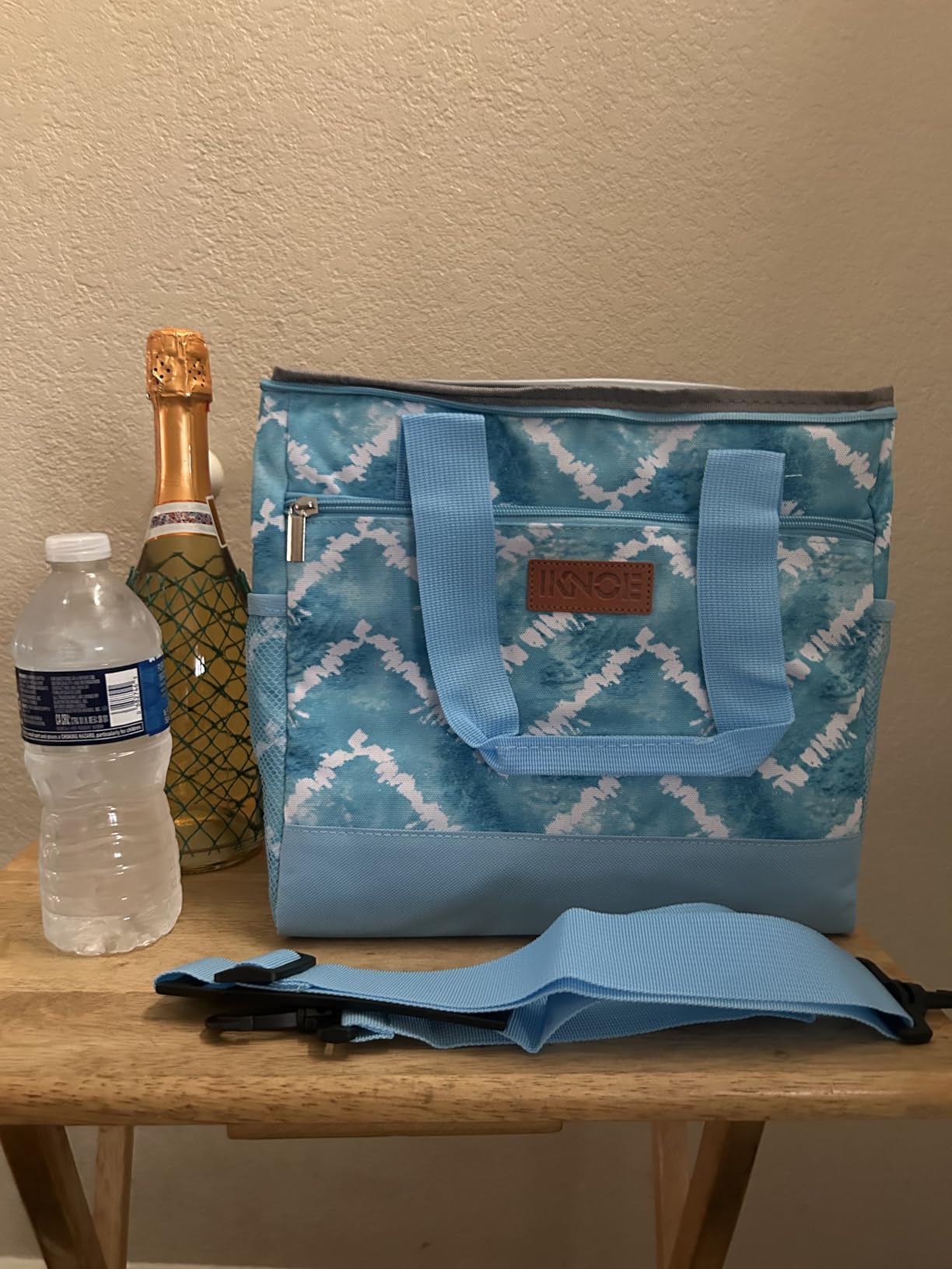 Iknoe Large Cooler Bag Collapsible 24 Can Insulated Bags Leakproof Lunch Cooler Tote with Multi-Pockets for Adult Insulated Thermal Bag for Beach, Picnic, Office Work customer photo 2