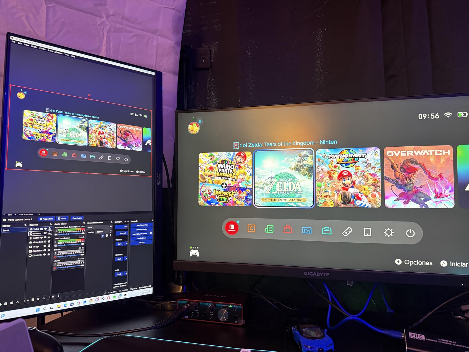 Capture Card Nintendo Switch, 4K HDMI Video Capture Card, 1080P 60FPS, HDMI to USB 3.0 Capture Card for Streaming Work with Camera/Xbox/PS4/PS5/PC/OBS customer photo 2