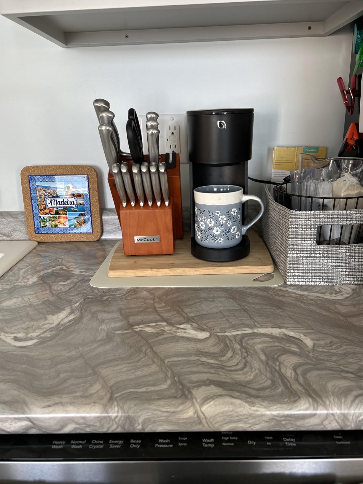 McCook Knife Sets, German Stainless Steel Knife Block Sets with Built-in Sharpener customer photo 2
