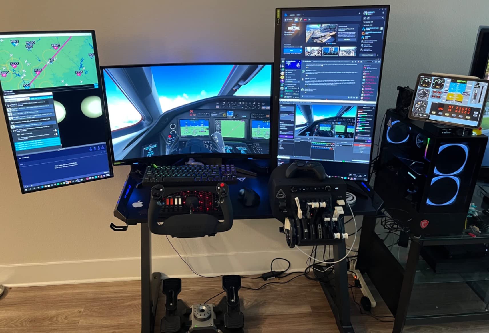 Honeycomb Alpha Flight Controls Yoke with Honeycomb Aeronautical Bravo Throttle Quadrant Bundle customer photo 2