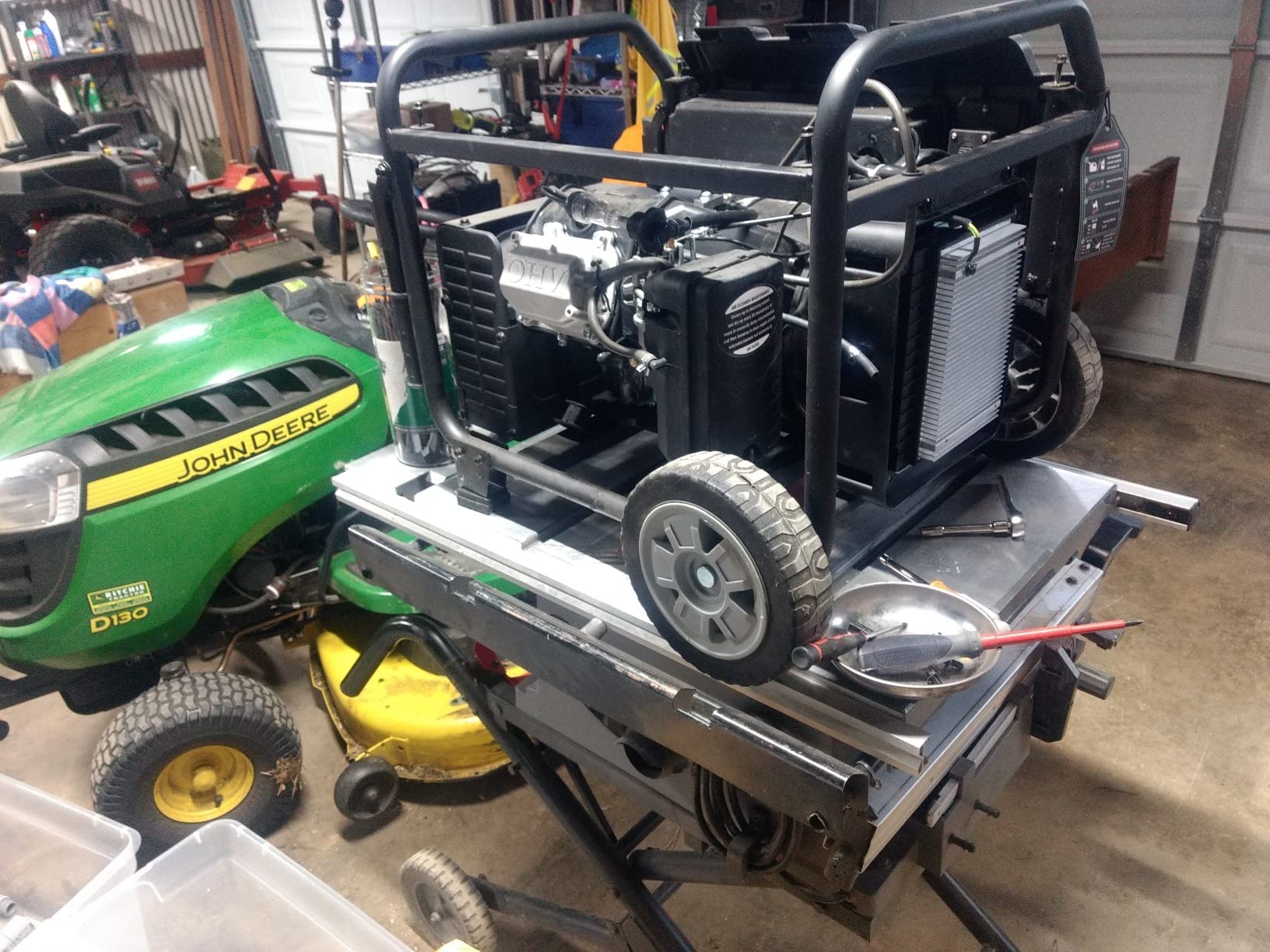 GENMAX Portable Inverter Generator, 6000W open frame Gas Powered High Speed Engine with Electric Start, Ultra Lightweight for Backup Home Use & Job Site, EPA Compliant (GM6000XiE) customer photo 2