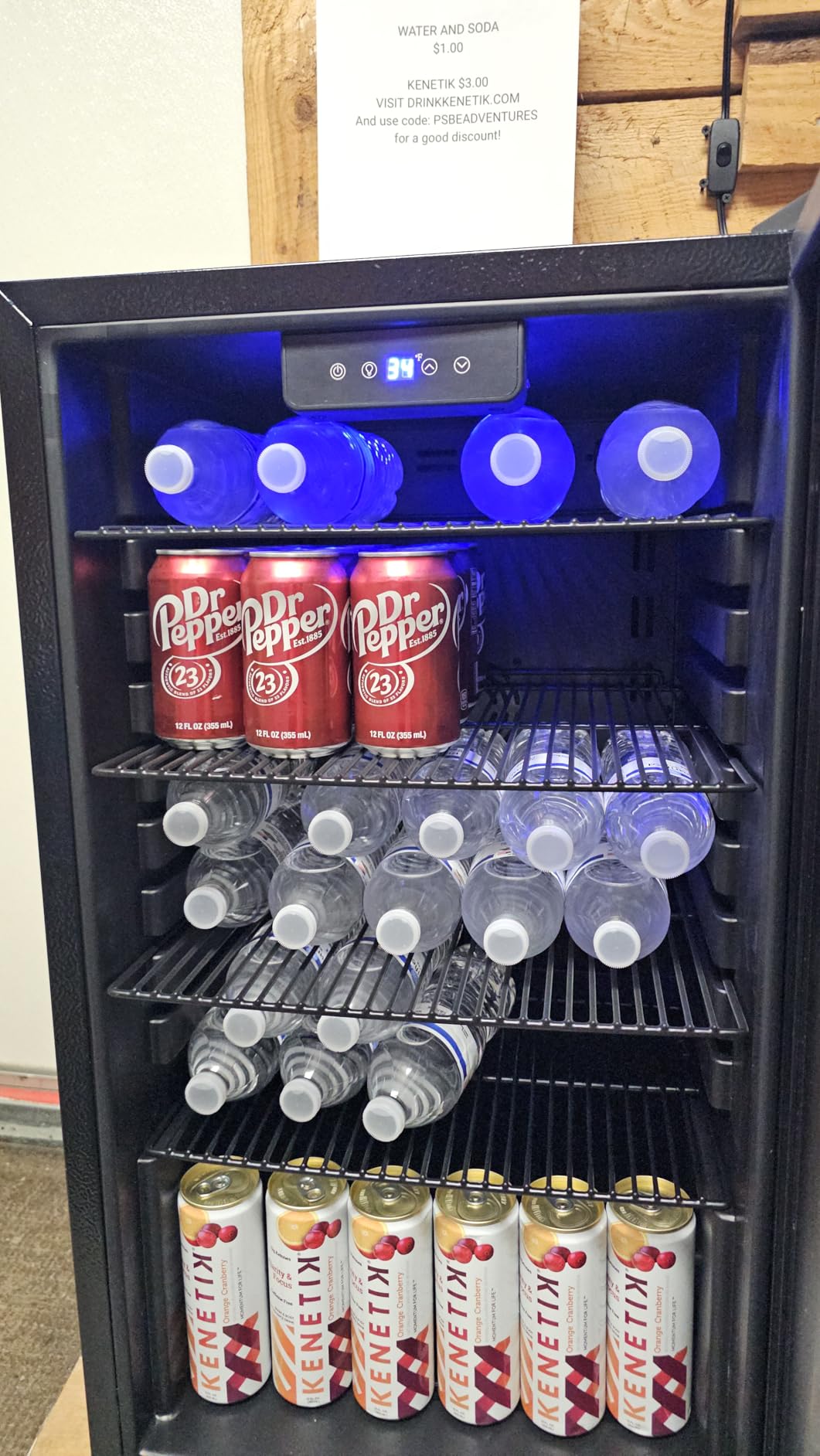 Honeywell Beverage Refrigerator and Cooler, 116 Can Mini Fridge with Glass Door for Soda Beer or Wine for Office or Bar with Adjustable Removable Shelving, Commercial Grade customer photo 1