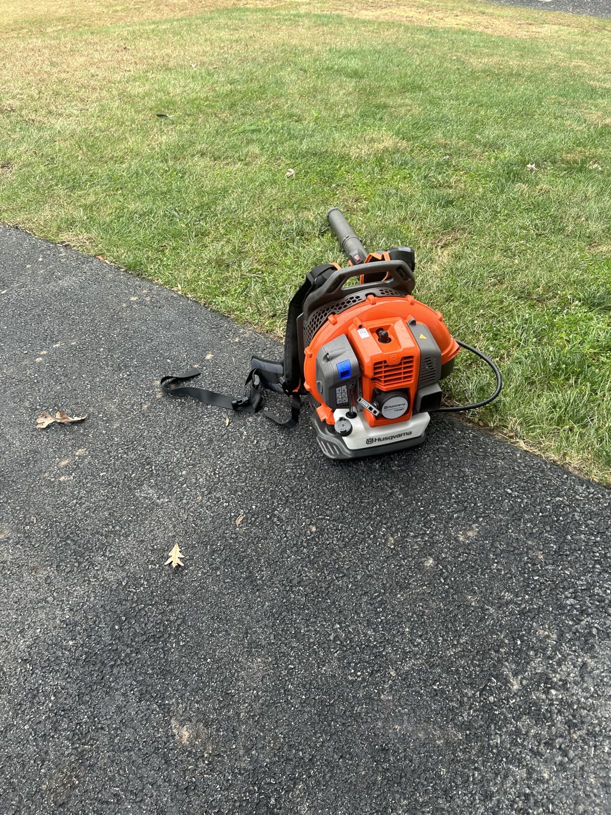 Husqvarna 150BT Gas Leaf Blower, 51-cc 2.16-HP 2-Cycle Backpack Leaf Blower, 765-CFM, 270-MPH, 22-N Powerful Clearing Performance and Ergonomic Harness System customer photo 1