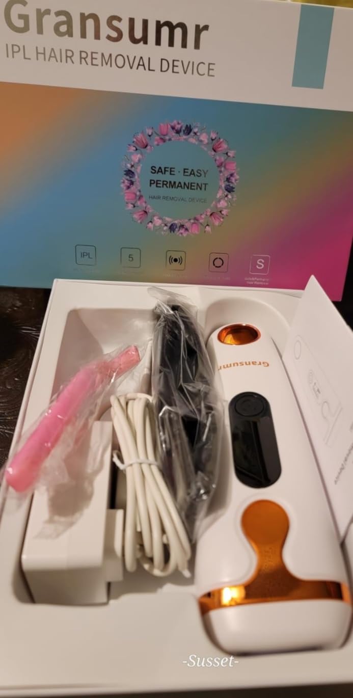 IPL Laser Hair Removal Device for Women & Men - At-Home Painless Ultra-Fast Flash Hair Remover, 86% Hair Reduction in 4 Weeks, High Energy & 5 Modes, 8 Mins Full Body & Bikini Line & More customer photo 1