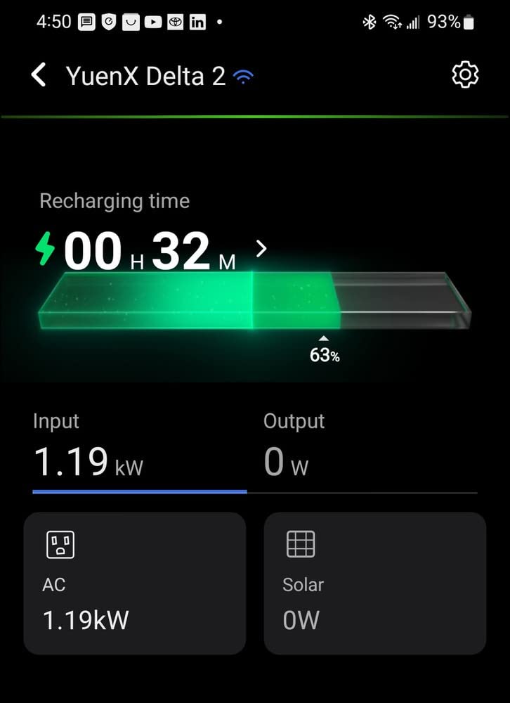 EF ECOFLOW Portable Power Station DELTA 2, 1024Wh LiFePO4 (LFP) Battery, 1800W AC/100W USB-C Output, Solar Generator for Home Backup Power, Camping & RVs customer photo 2