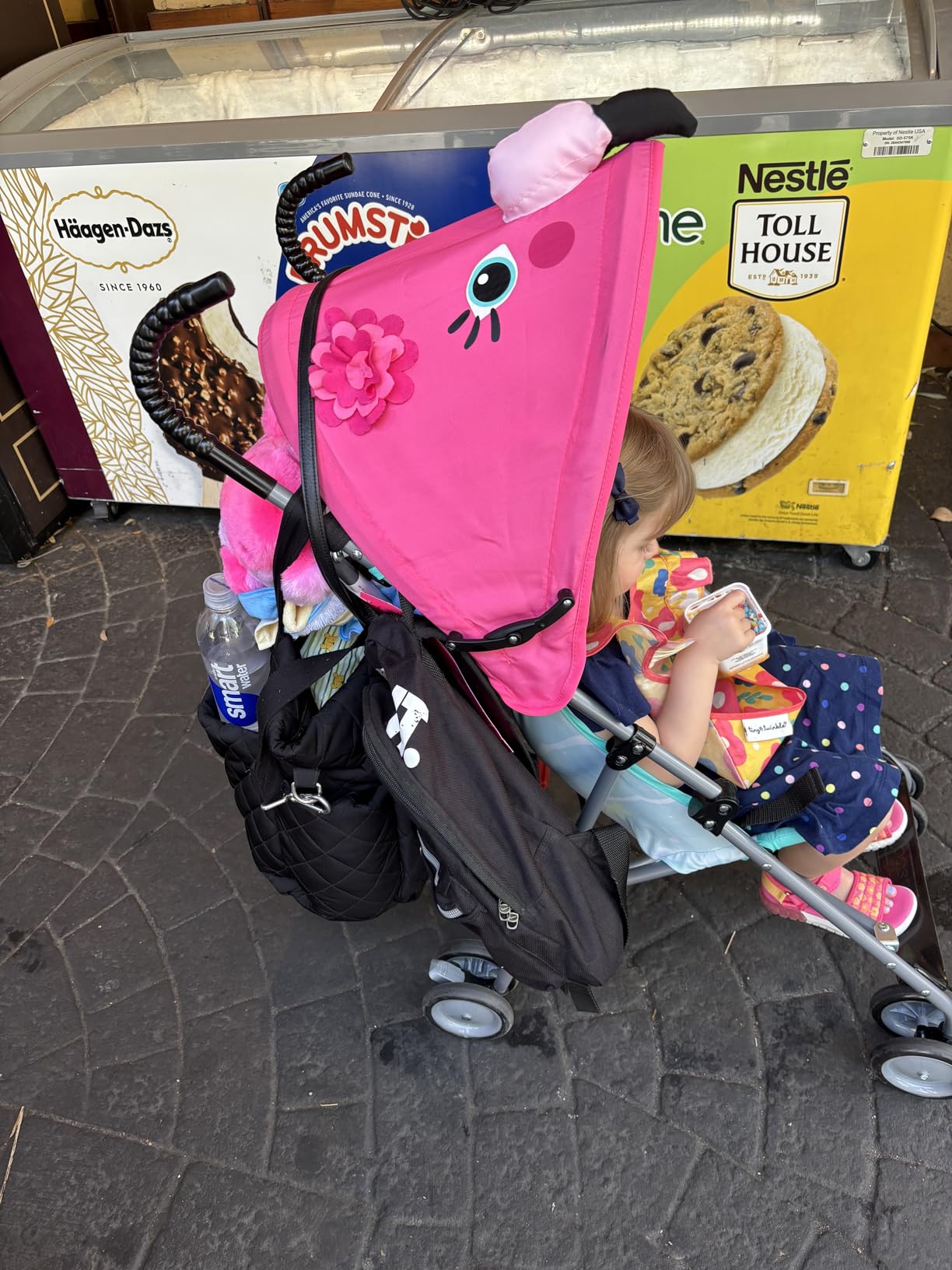 Cosco Character Umbrella Stroller, Easy to Store Anywhere with its Compact Umbrella fold, Stewie Stegosaurus customer photo 2
