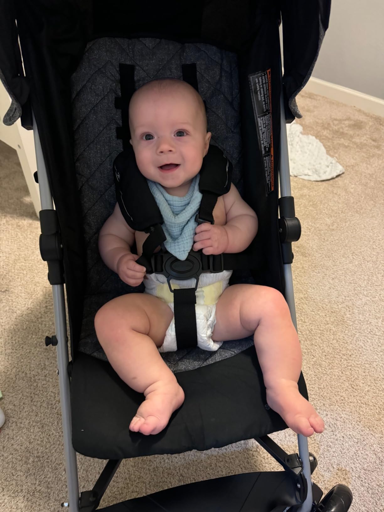 3Dlite ST Convenience Stroller, Black & Gray - Lightweight Stroller with Steel Frame, Large Seat Area, Multi-Position Recline, Large Storage Basket - Infant Stroller for Travel and More customer photo 1