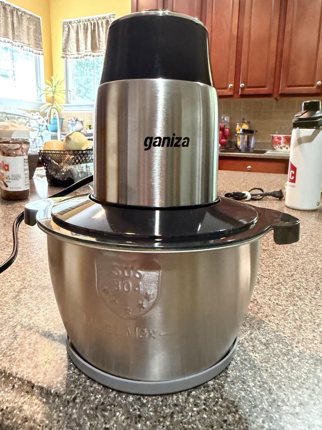 GANIZA Food Processors, Electric Food Chopper with Meat Grinder & Vegetable Chopper - 2 Bowls (8 Cup+8 Cup) with Powerful 450W Copper Motor customer photo 1