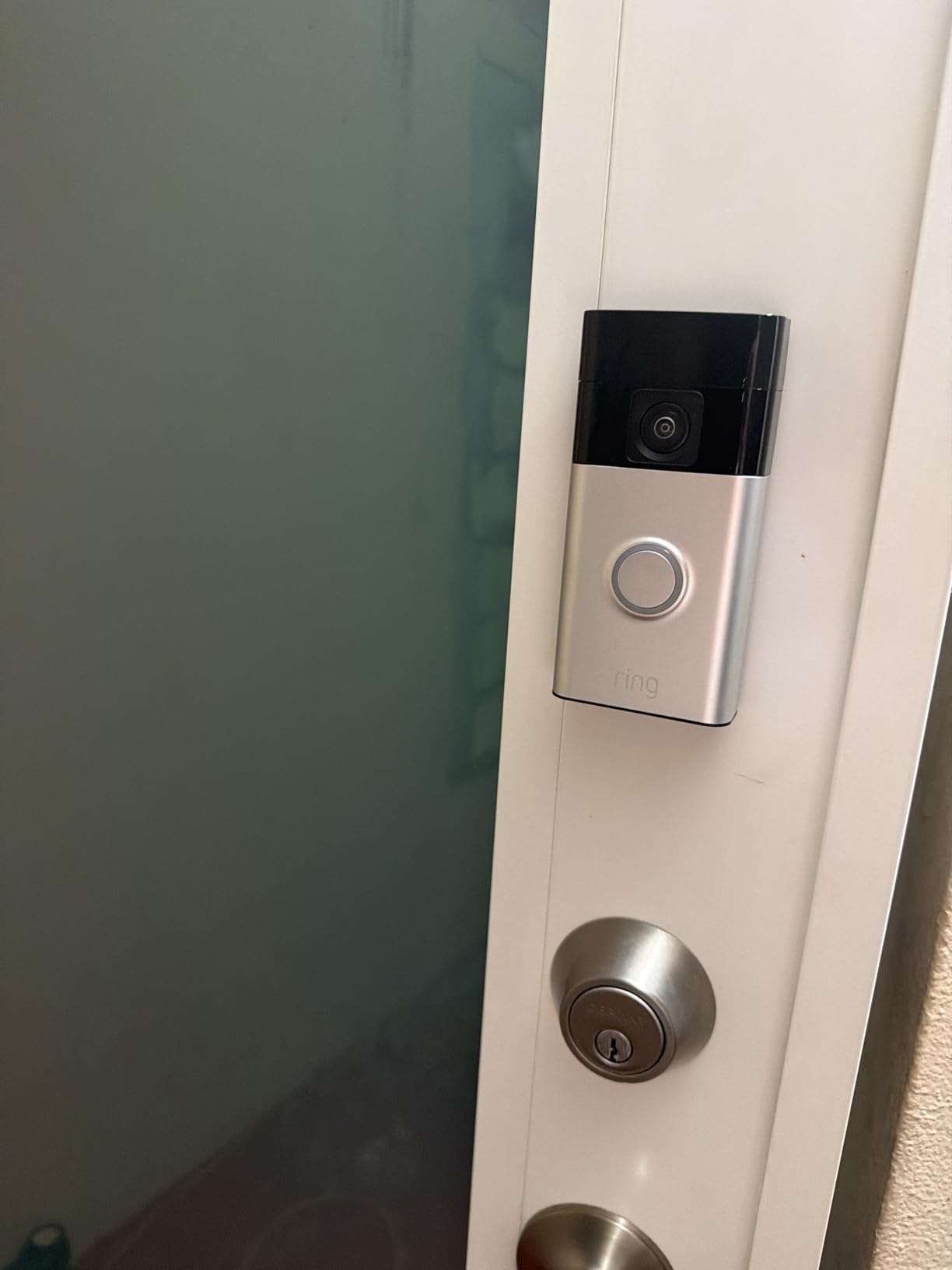 Ring Battery Doorbell, Home or business security with Head-to-Toe video, Live View with Two-Way Talk, and Motion Detection & Alerts, Satin Nickel customer photo 2