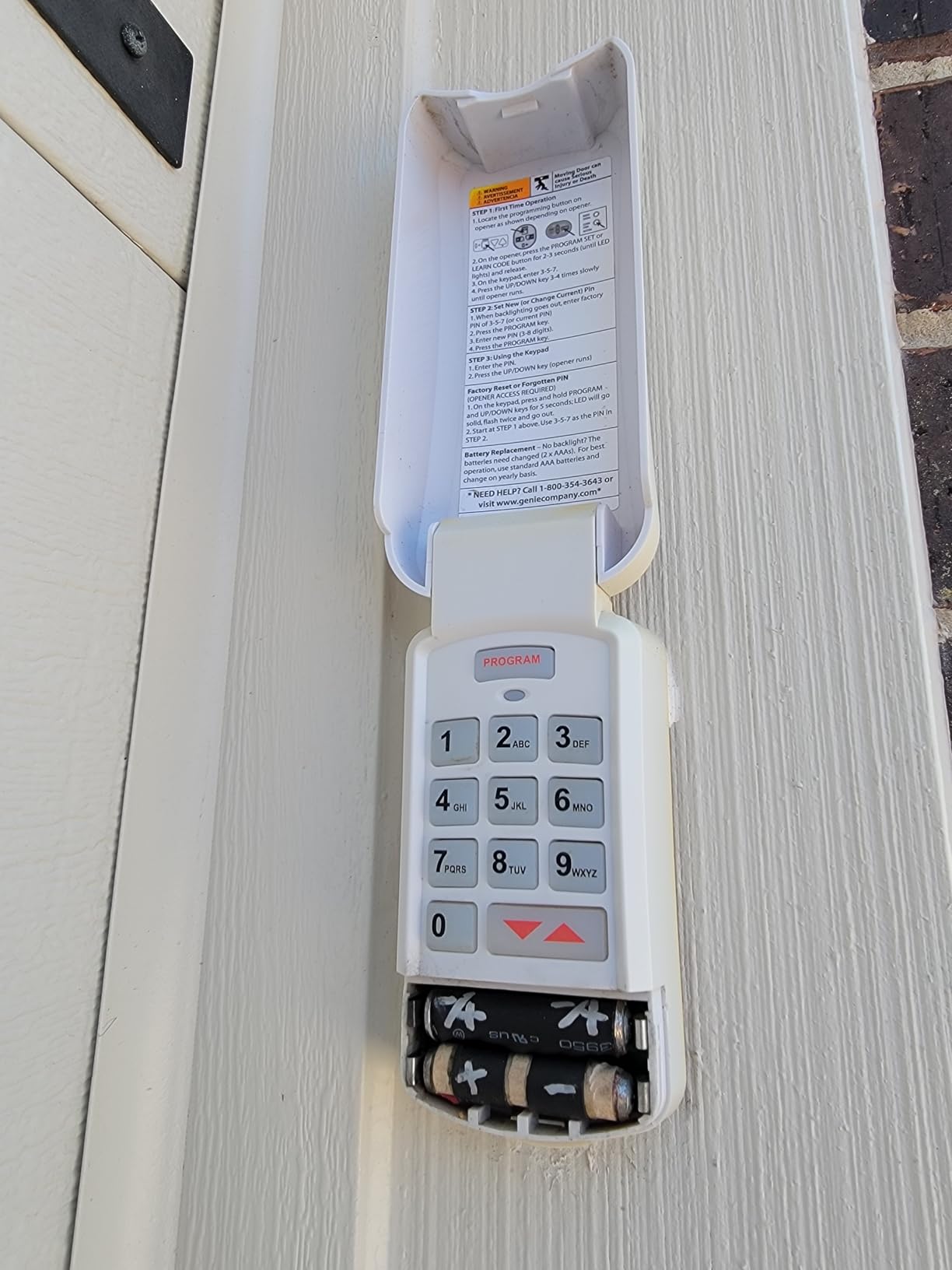 myQ Smart Garage Door Video Keypad with Wide-Angle Camera, Customizable PIN Codes, and Smartphone Control - Works with Chamberlain, LiftMaster and Craftsman openers, White customer photo 2