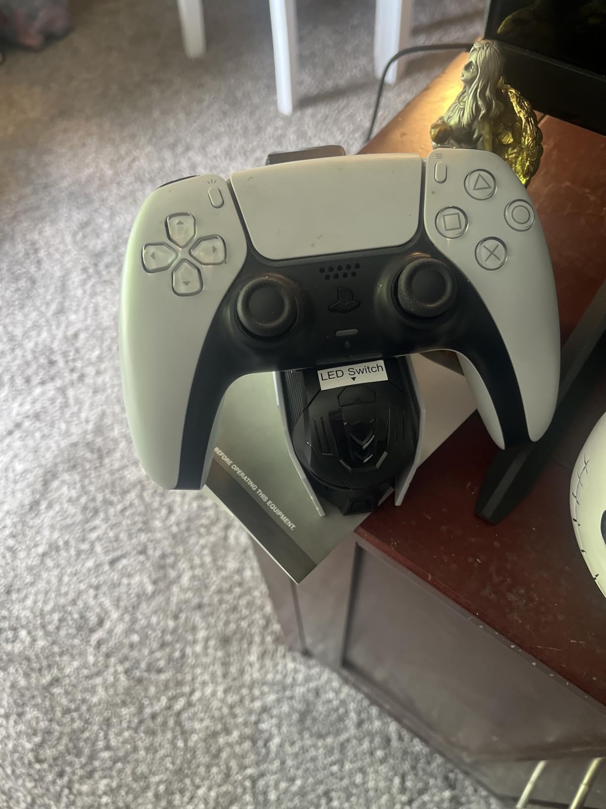 PS5 Controller Charger Station with LED Light Dual Stand Charger Dock customer photo 1