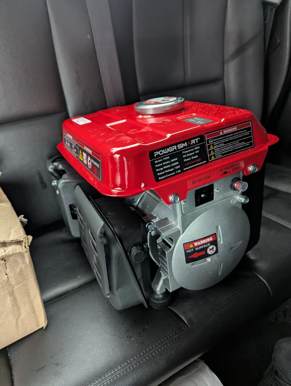 PowerSmart 1200W Portable Gas Powered Generator, 71cc 2-Stroke Single Cylinder Engine, 900W Rated, Ultralight 39 lbs for Camping, Tailgating, Fishing & Emergency Home Use, EPA Compliant customer photo 2