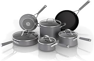 Ninja Pots and Pans Set Non Stick | Comfort Grip 10-Piece Cookware Set with NeverStick | Frying Pan, Sauce Pan With Lid, Stock Pot with Lid, Nonstick, Dishwasher Safe, Oven Safe to 400°F, CW69010 customer photo 1