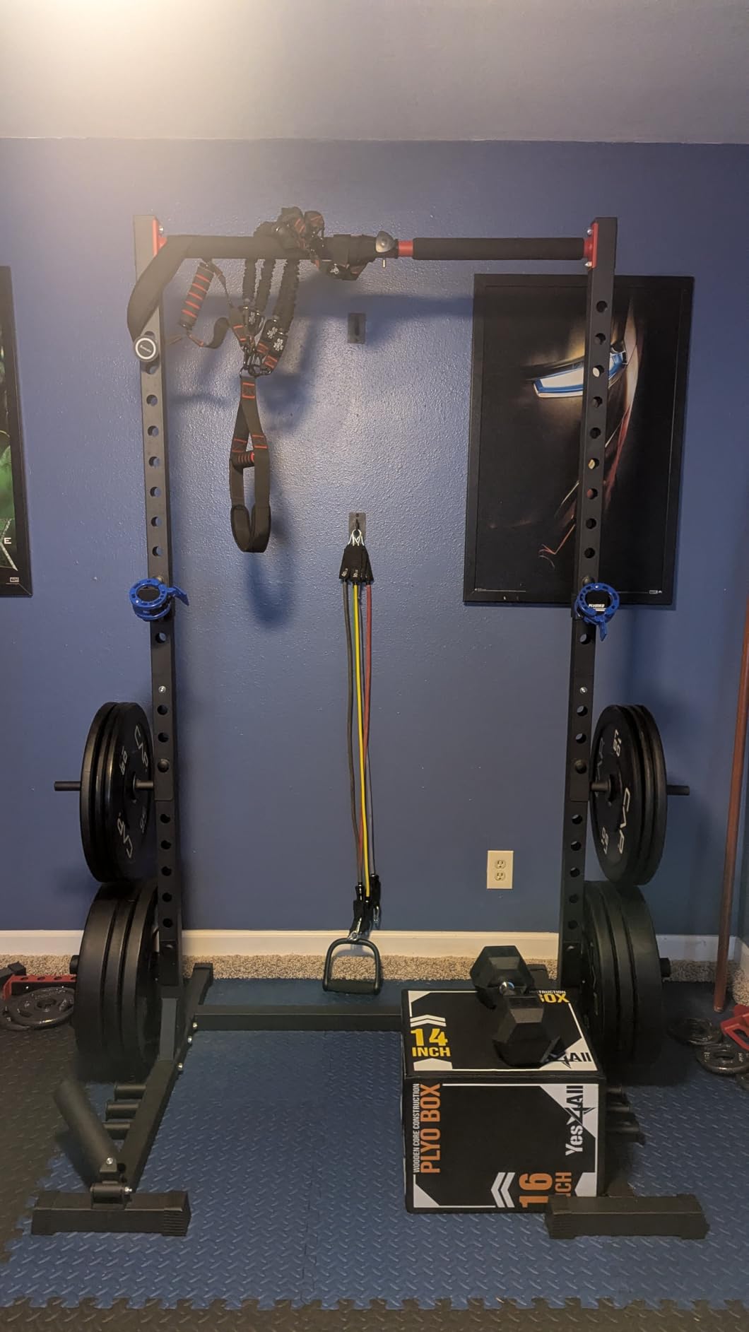 FLYBIRD SR1 Squat Rack with Pull-Up Bar, Adjustable Multi-Functional Power Rack customer photo 2