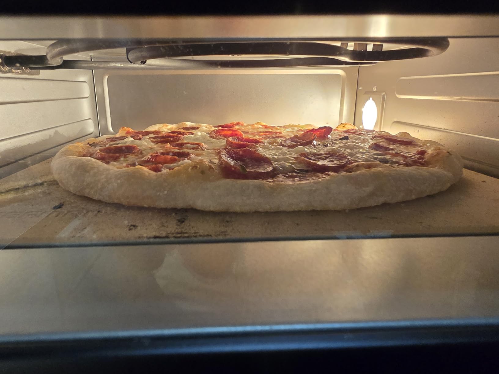 CHEFMAN Indoor Pizza Oven - Makes 12 Inch Pizzas in Minutes, Heats up to 800°F - Countertop Electric Maker with 5 Touchscreen Presets, Pizza Stone and Peel Included - Stainless Black customer photo 2