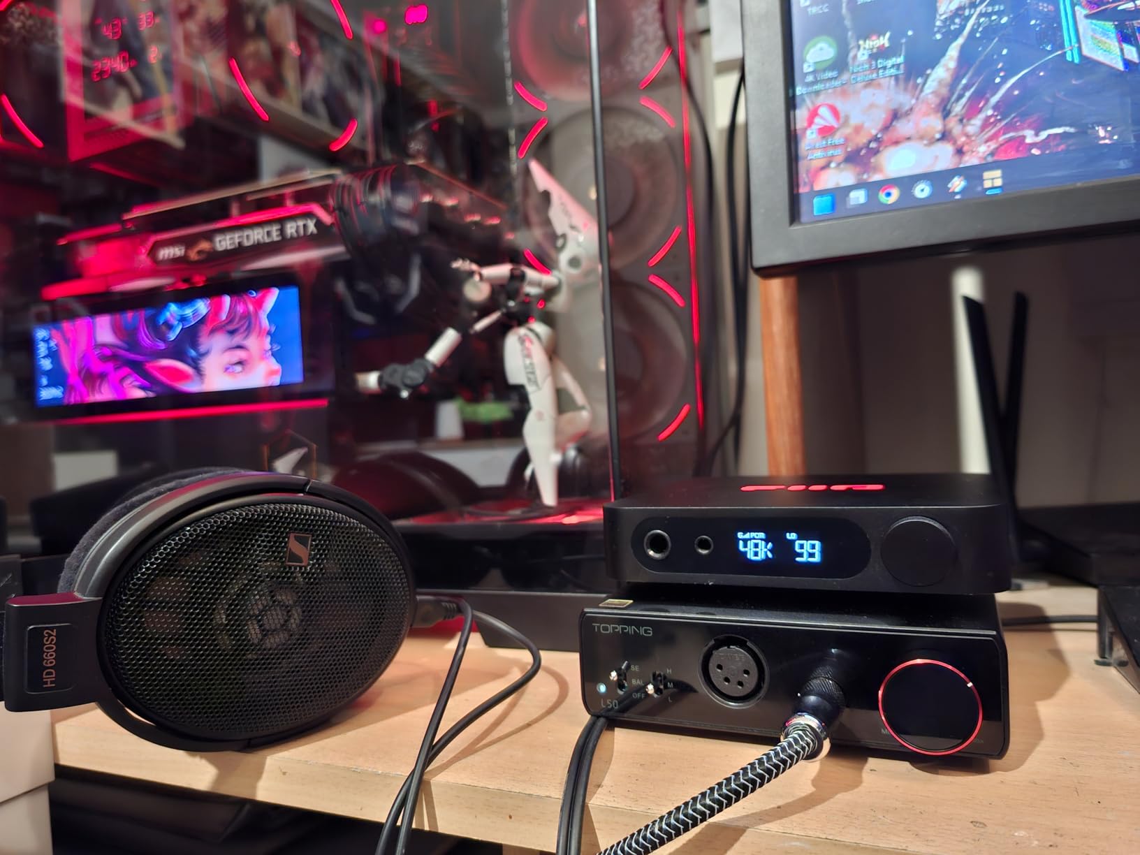 FiiO K11 Desktop 1400W Power Balanced Headphone DAC & Amplifier 384kHz/24Bit DSD256 for Home Audio/PC 6.35mm/4.4mm/RCA/Coaxial/Optical (Black) customer photo 1