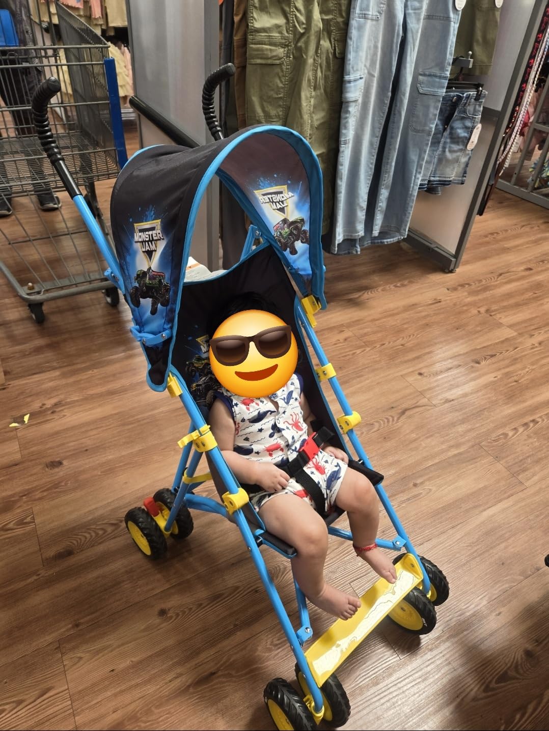 Monster Jam Official Umbrella Stroller with Canopy, Lightweight Easy Fold Compact Toddler and Baby 3D Stroller for Travel customer photo 2