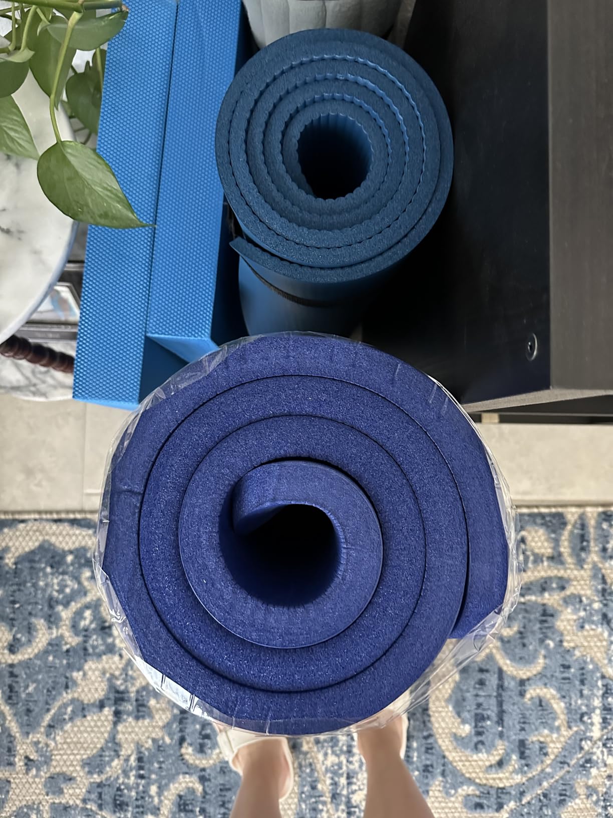 CAP Barbell 1-Inch High Density Exercise Yoga Mat with Strap | Multiple Colors customer photo 2