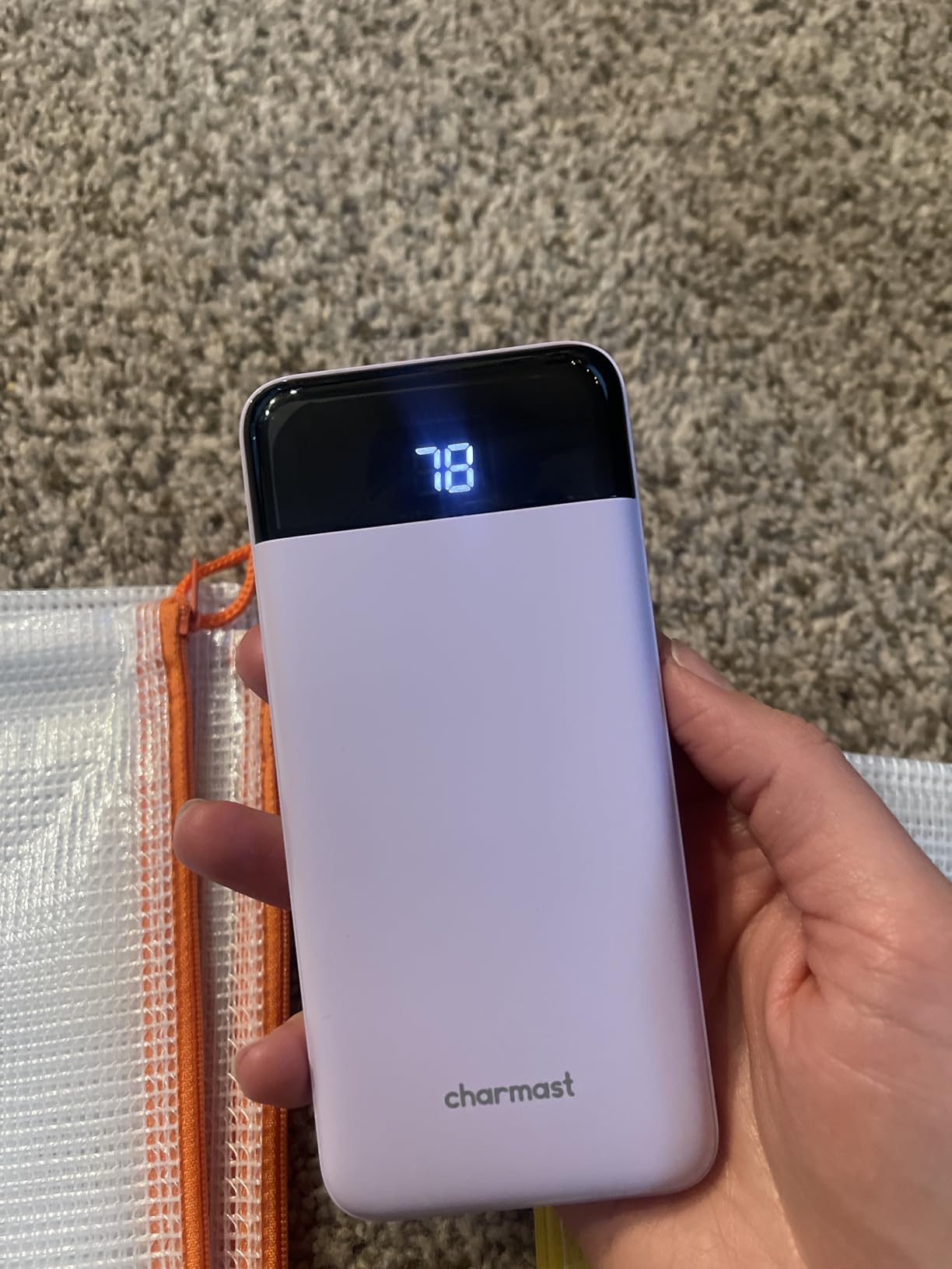 charmast Portable Charger with Built in Cables, Power Bank with Cords Wires, Slim 10000mAh Travel Battery Pack 6 Outputs 3 Inputs 3A Fast Charging for Samsung Google Pixel LG Moto iPhone iPad customer photo 1