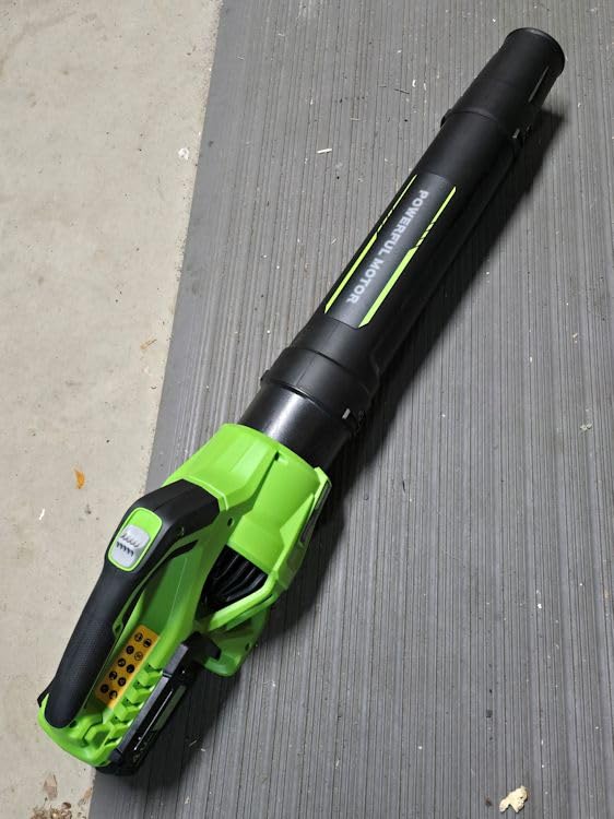 Leaf Blower Cordless with 2 x 3.0Ah Battery and Charger, 680CFM 260MPH Electric Blower with 2 Speeds, 20V Handheld Leaf Cleaner for Lawn Care, Blowing Leaves, Dust, Snow customer photo 2