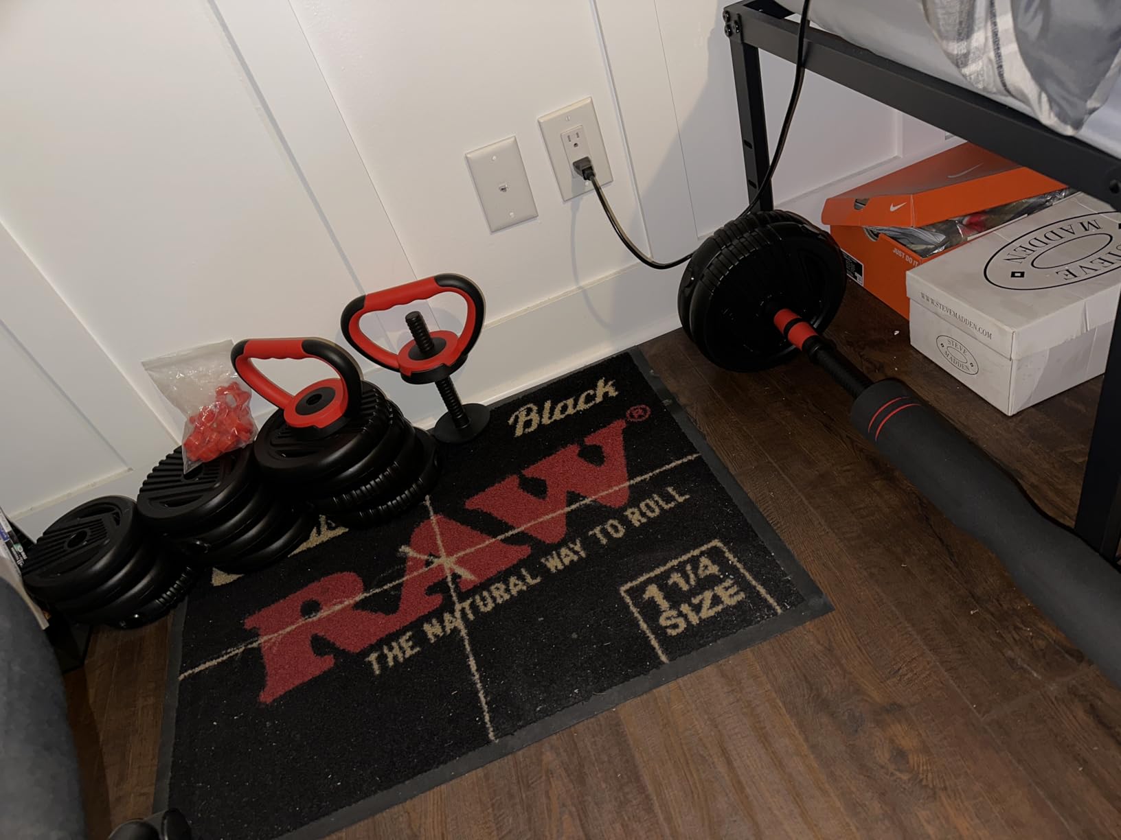 Adjustable Dumbbells, 20/30/45/70/90lbs Free Weight Set, 5 in1 customer photo 1