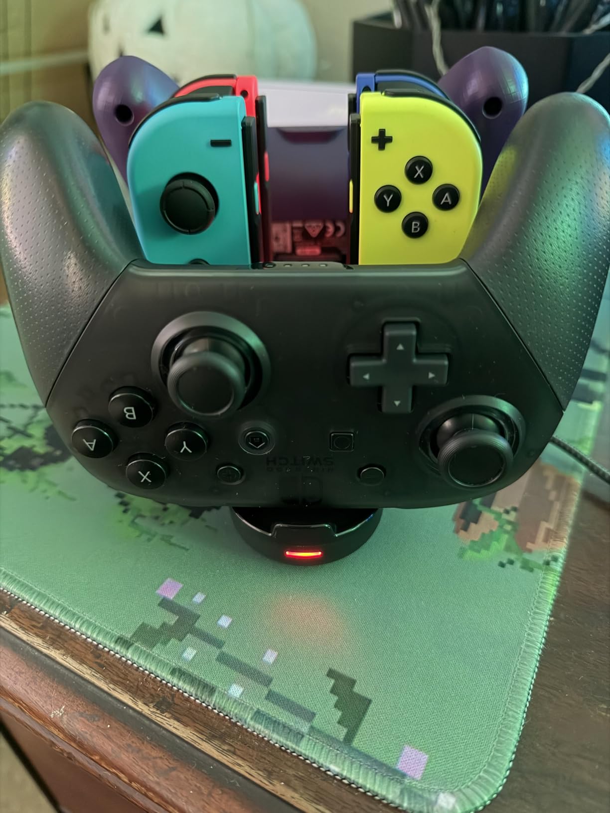 Switch Controller Charger for Nintendo Switch - 6 in 1 Charging Dock with JoyCon/Pro/PS5 Controller Support customer photo 1