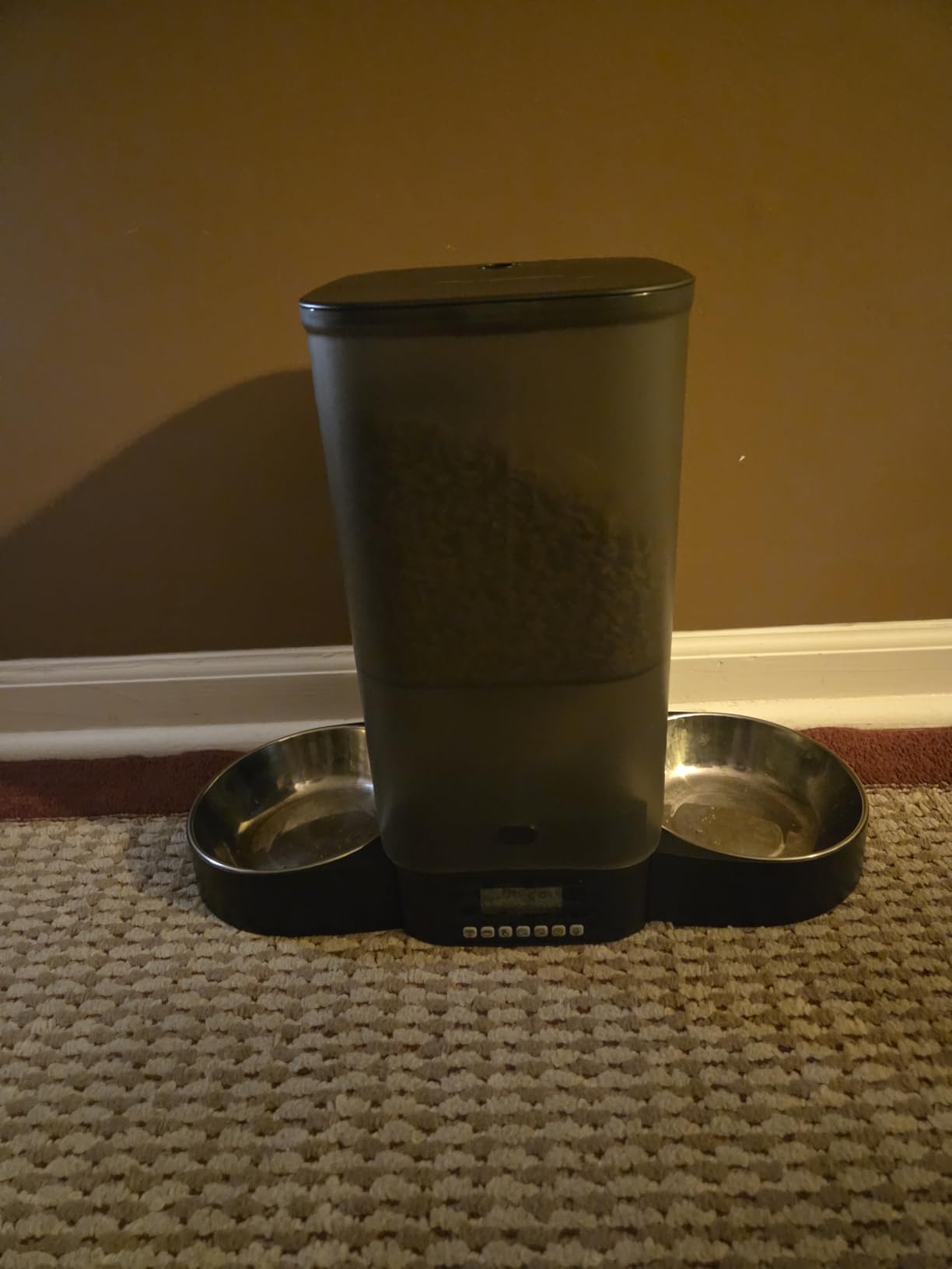 HoneyGuaridan 3.5L Automatic Cat Feeder for Two Cats, Food Dispenser with Stainless Steel Bowl, Timed Cat Feeder Programmable 1-6 Meals Control customer photo 2