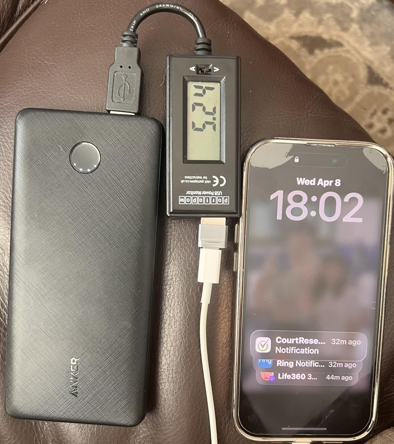 Anker Power Bank(PowerCore 10K), Compact Travel-Ready 10,000mAh Battery Pack with PowerIQ Charging Technology, 5V/3A High-Speed Charging for iPhone, iPad,and More customer photo 2