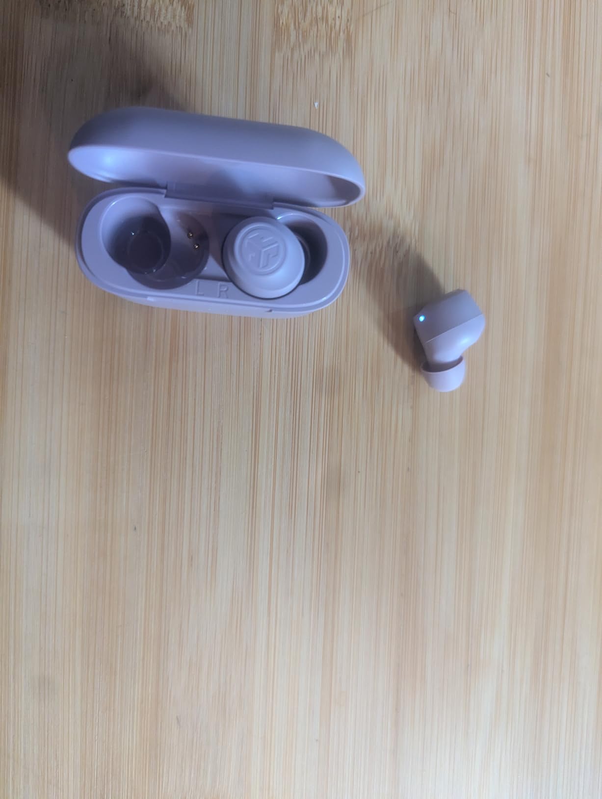 JLab Go Air Pop+, True Wireless Earbuds, Bluetooth Earbuds with Microphone, USB-C Charging Case, Dual Connect, Mauve customer photo 1