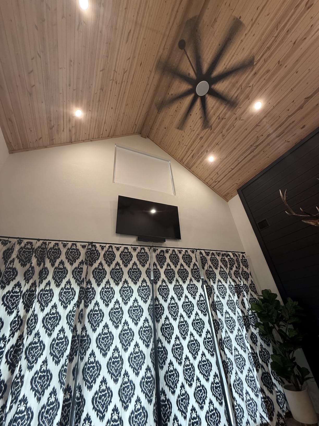 Bringnox Motorized Blinds with Remote,100% Blackout Smart Roller Blinds Compatible with Google Home and Alexa Via HUB,and Motorized Window Blinds Customized for Sliding Doors and Living Rooms customer photo 1