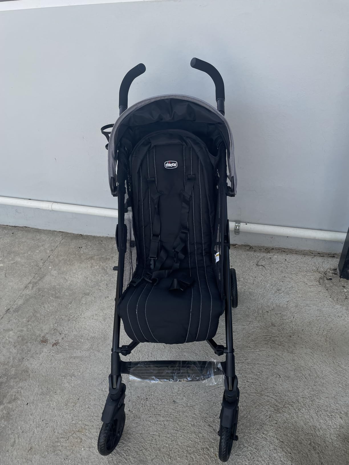 Chicco Liteway Stroller, Compact Fold Baby Stroller with Canopy, Lightweight Aluminum Frame Umbrella Stroller, for Use with Babies and Toddlers up to 40 lbs, Arctic/Blue customer photo 1