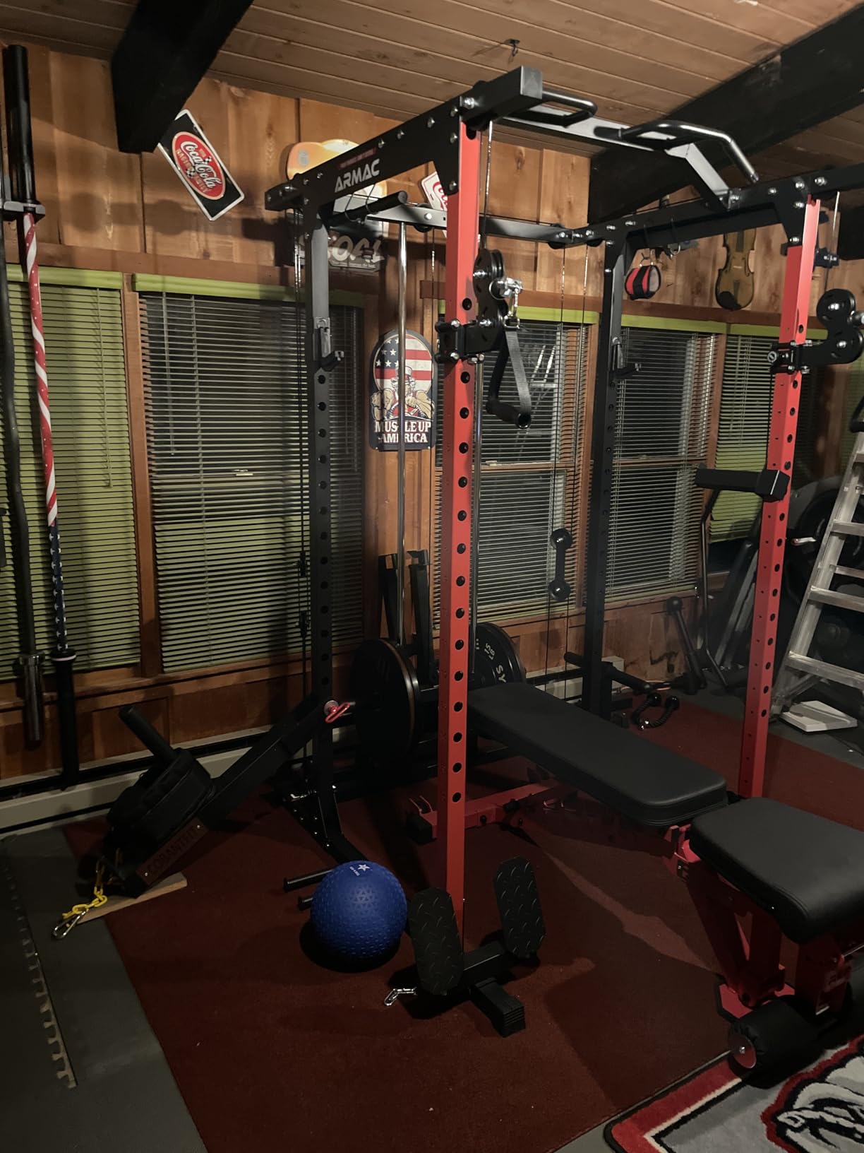 ARMAC Power Cage, 1500lbs Multi-Function Power Rack with Adjustable Cable Crossover System customer photo 2