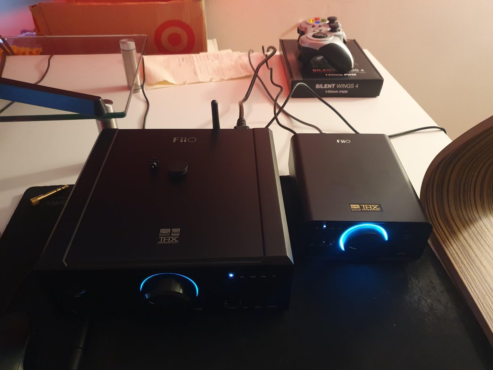 FiiO K7 Full Balanced HiFi DAC Headphone Amplifier AK4493S*2, XMOS XU208 PCM384kHz DSD256,USB/Optical/Coaxial/RCA Inputs, 6.35mm/4.4mm Output (Titanium) customer photo 1