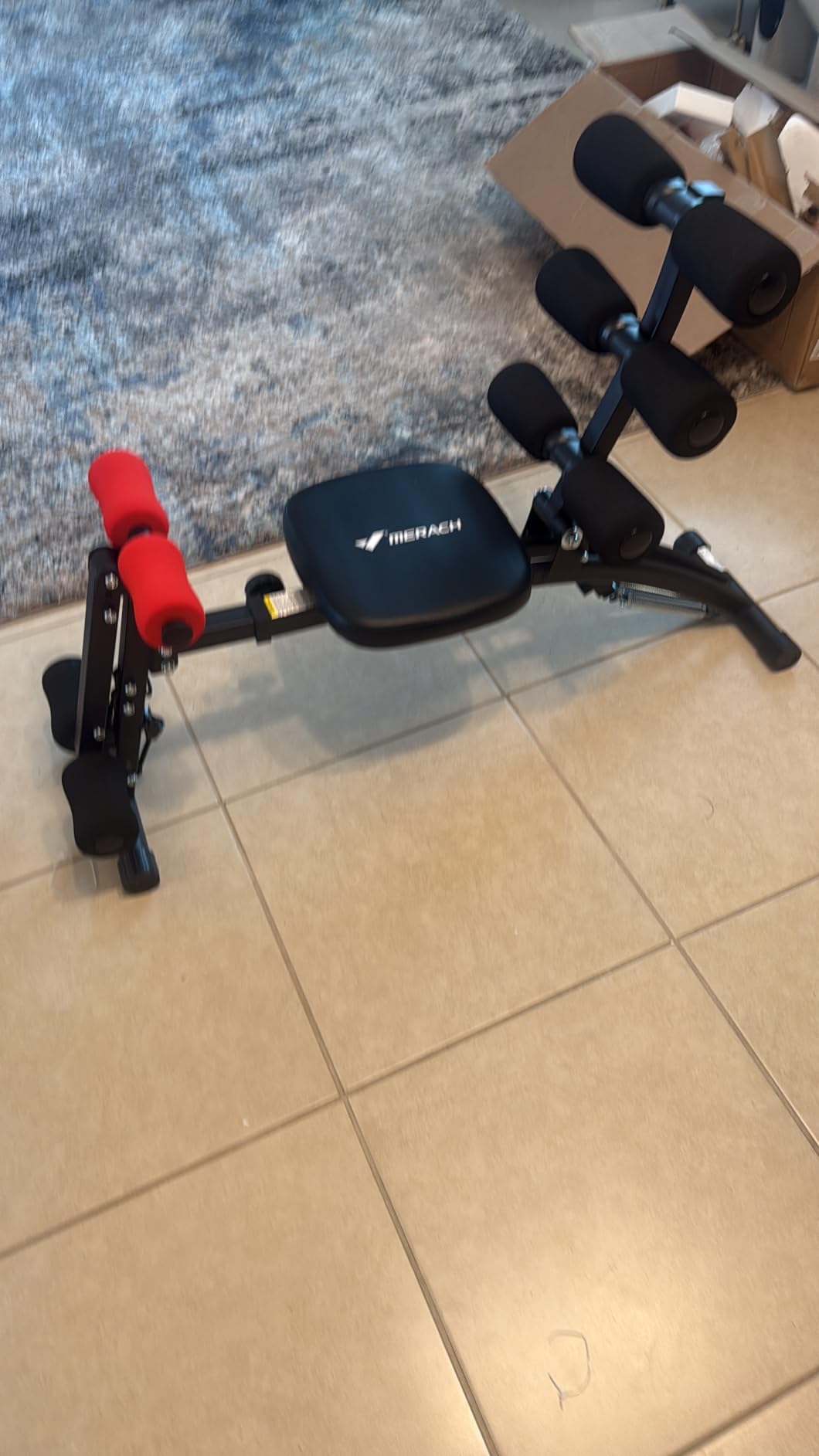 MERACH Ab Machine, Multi-Functional Adjustable Ab Trainer, Ab Workout Bench for Home Gym, Sit Up Machine for Abdominal, Exercise Chair for Full Body Workout customer photo 2