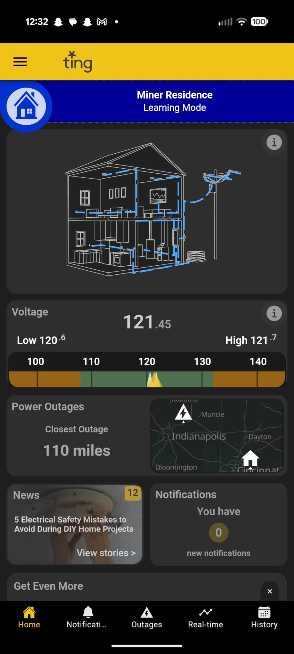 Ting Fire Electrical Fire Prevention Sensor & Service - Residential Use Only - 12 Months of Required Service Included - Home Fire Safety customer photo 1