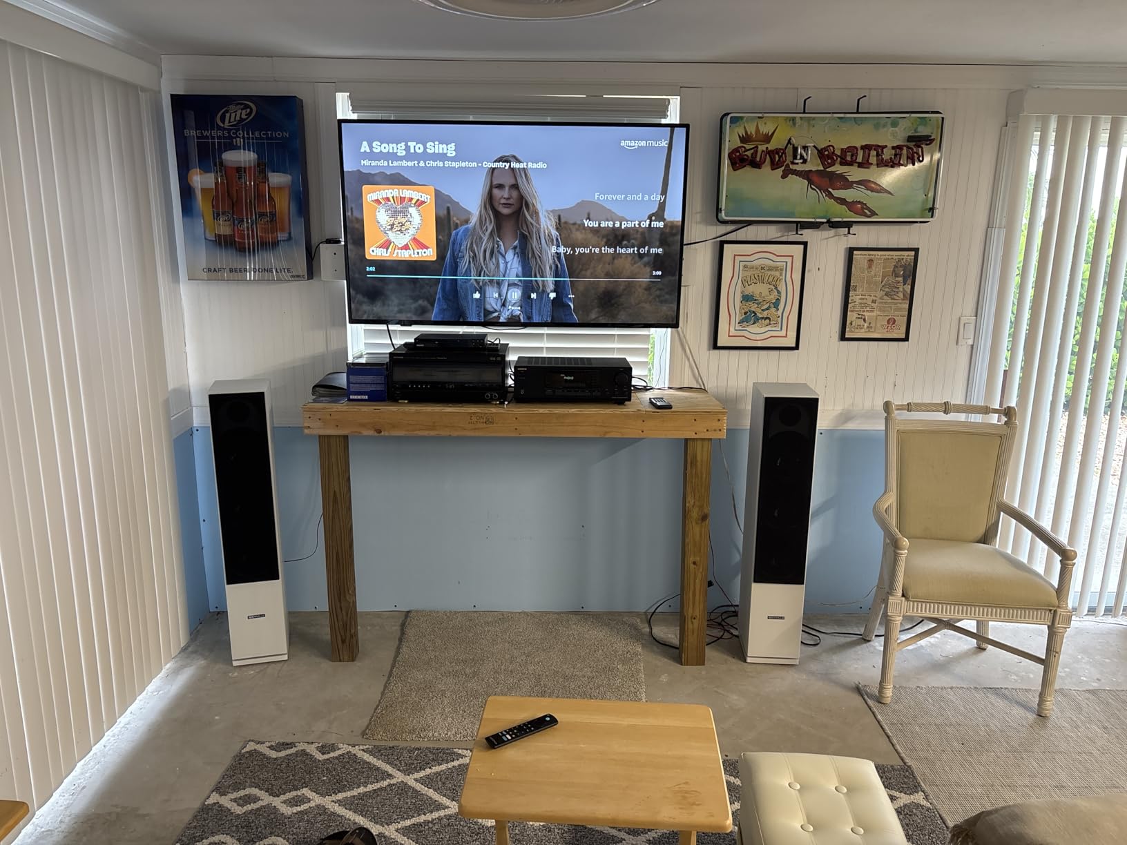 Rockville RockTower 68D 400W Passive Tower Speaker 8 Ohm, Deep Bass, High-Fidelity Sound, Sleek Dark Wood Design customer photo 2