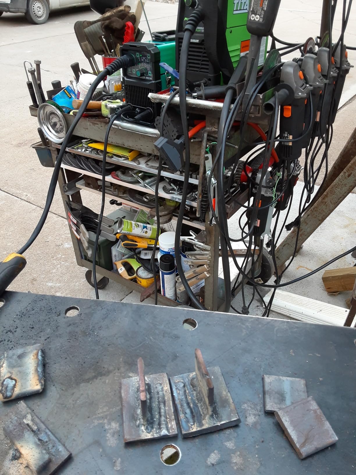 bestarc 145A MIG Welder, 110V/220V Gasless Flux Core MIG Welder/Lift TIG/Stick 3 in 1 Synergic MIG145 5GEN Welding Machine, Portable Flux Welder with Digital Screen Display customer photo 1