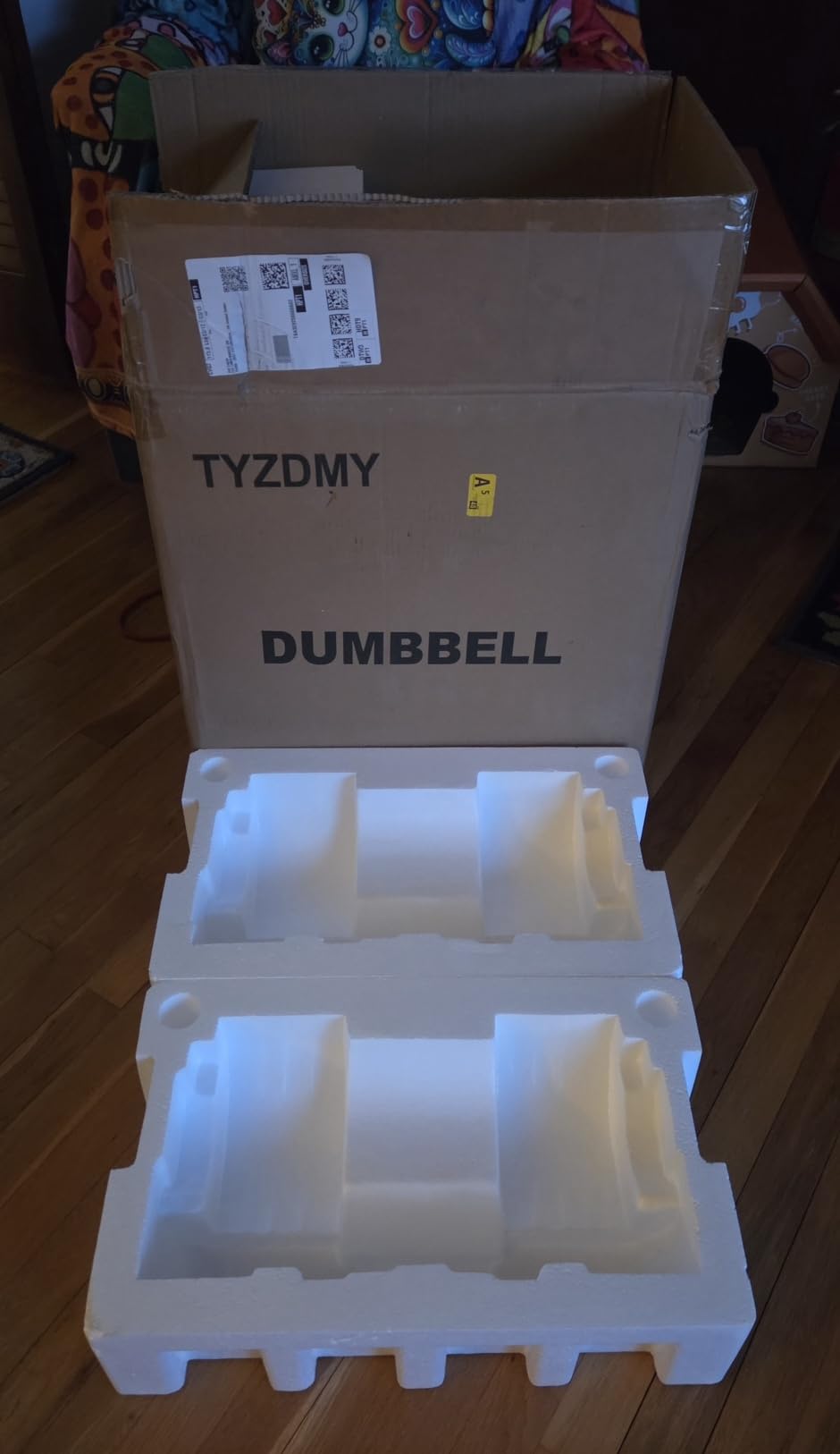TYZDMY Adjustable Dumbbells Set of 2, 52.5 lbs pair customer photo 2