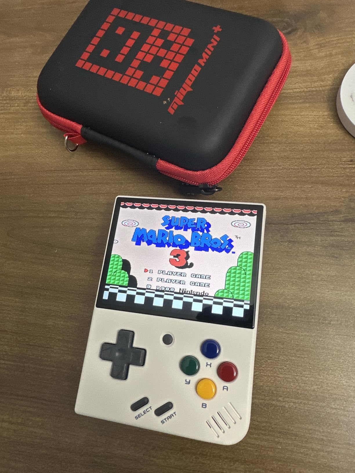 Miyoo Mini Plus Retro Emulator Handheld Game Console with WiFi & RTC, 3.5-inch 640*480 Screen 3000mAh Battery with Portable Case customer photo 1
